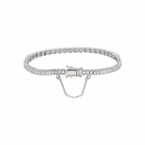 Bracelet Bracelet Ligne - Bracelet en or blanc et diamants 58 Facettes 5618543CN