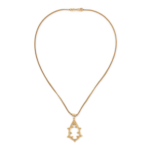 Collier Zolotas - Collier avec pendentif ciselé en or jaune 18k 58 Facettes 1