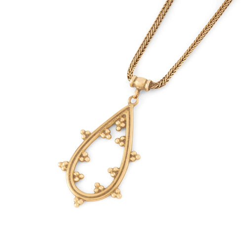 Collier Zolotas - Collier avec pendentif ciselé en or jaune 18k 58 Facettes 1