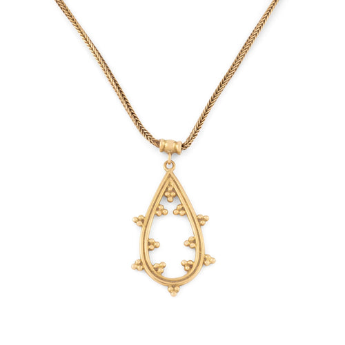 Collier Zolotas - Collier avec pendentif ciselé en or jaune 18k 58 Facettes 1