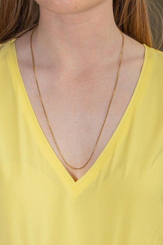 Collier Collier maille forçat en or jaune 58 Facettes 5620759CN