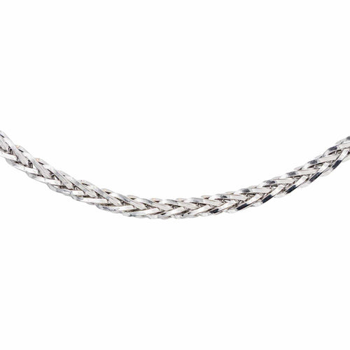 Collier Collier maille palmier en or blanc 58 Facettes 5674619CN
