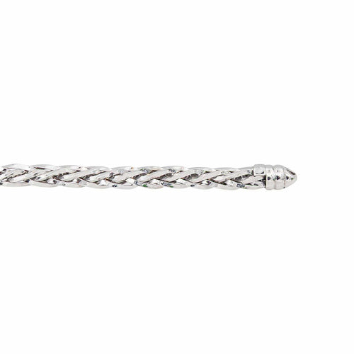 Collier Collier maille palmier en or blanc 58 Facettes 5674619CN