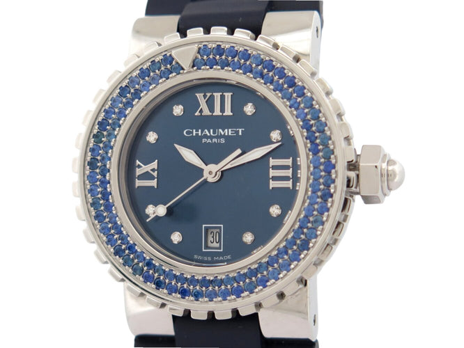 Montre Chaumet Class One - Montre 33 mm en acier, saphirs bleus 58 Facettes 274636