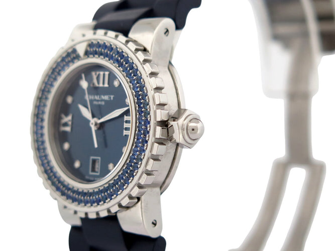 Montre Chaumet Class One - Montre 33 mm en acier, saphirs bleus 58 Facettes 274636
