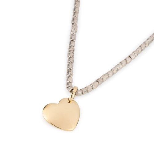 Collier Pomellato Dodo - Collier cœur en argent et or 58 Facettes 1