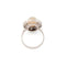 Bague 51 Bague - Bague halo en platine et opale ovale et diamants 58 Facettes 1