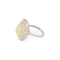 Bague 51 Bague - Bague halo en platine et opale ovale et diamants 58 Facettes 1