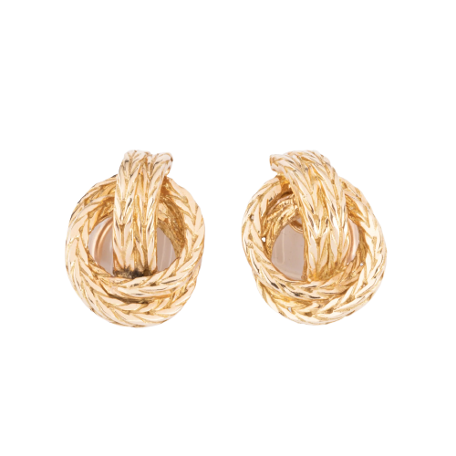 Hermès - Náušnice Vendôme ze žlutého 18k zlata 