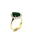 Bague 54 Bague 2 ors 14K émeraude et diamants 58 Facettes VINTAGE BG