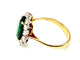 Bague 54 Bague 2 ors 14K émeraude et diamants 58 Facettes VINTAGE BG