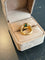 Bague 51 Bague jonc en or jaune, émeraude et diamants 58 Facettes bands