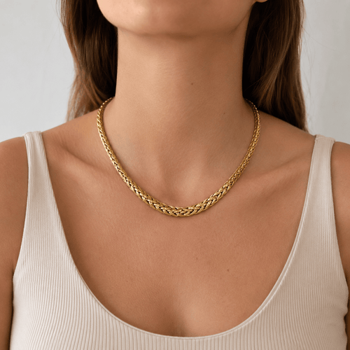 Collier Collier maille palmier en or jaune 58 Facettes 1.0001428/1