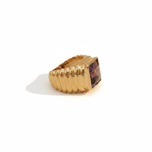 Bague 45 Bague Vintage - Or jaune et améthyste 58 Facettes 1.0001476/1