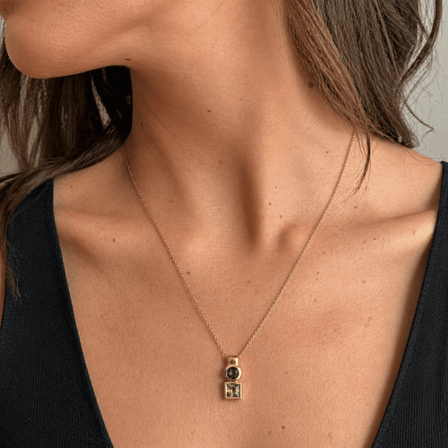 Collier Collier pendentif en or jaune, améthyste et péridot 58 Facettes 1.0001435/1 - 1.0001206/1