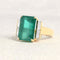 Bague 53 Bague - Émeraude de Colombie et diamants en or jaune 58 Facettes 61300084