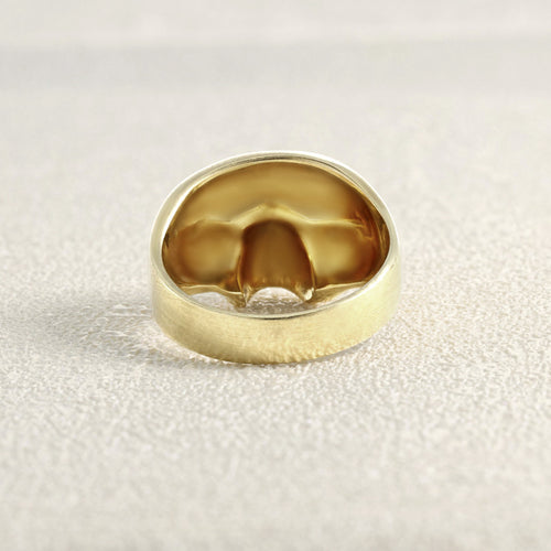 Bague 55 Vanité - Bague en or jaune et diamants bruns 58 Facettes OC-61E00522