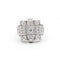 Bague 56 Art déco - Bague en or blanc sertie de diamants 58 Facettes 1.0001229/4
