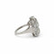 Bague 56 Art déco - Bague en or blanc sertie de diamants 58 Facettes 1.0001229/4