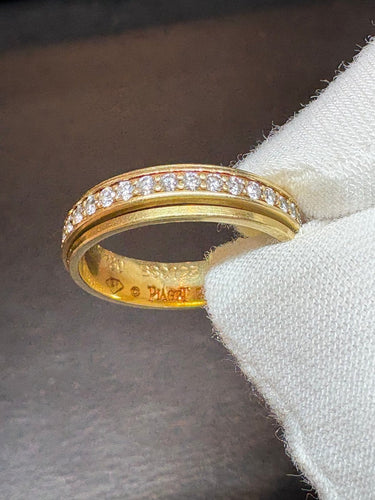 Bague 56 Piaget Possession - Bague alliance en or 18k et diamants 58 Facettes Piaget 1