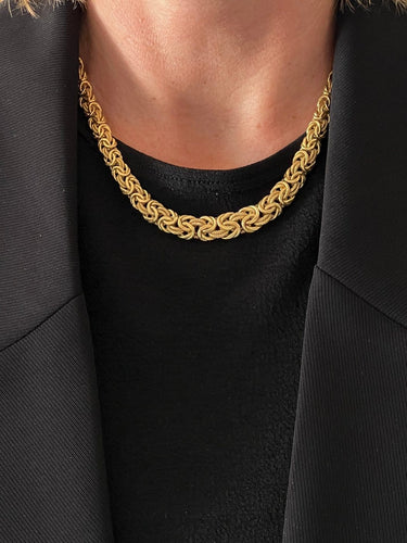Collier Collier maille royale en or jaune 18 carats 58 Facettes N13