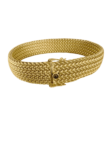 Bracelet Caplain Saint André - Bracelet maille polonaise en or jaune 18 carats 58 Facettes N31