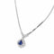 Collier Collier pendentif - Saphir et diamants en or blanc 58 Facettes 1.0001333/1