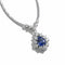 Collier Collier pendentif - Saphir et diamants en or blanc 58 Facettes 1.0001333/1