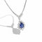 Collier Collier pendentif - Saphir et diamants en or blanc 58 Facettes 1.0001333/1
