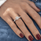 Bague 51 Bague - Diamants 1,21 ct en platine 58 Facettes 1.0001302/4