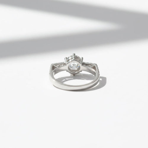 Bague 51 Bague - Diamants 1,21 ct en platine 58 Facettes 1.0001302/4
