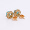 Boucles d'oreilles Boucles d'oreilles en or jaune, émeraudes et diamants 58 Facettes E010