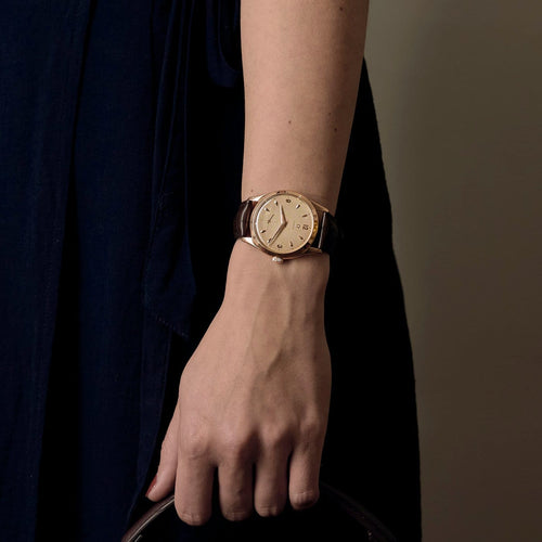 Montre Omega - Montre Jumbo en or rose 18K 58 Facettes A1157