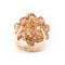 Bague Anello Cœurs en or rose avec diamants et quartz taille cœur 58 Facettes 22998
