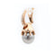 Boucles d'oreilles Orecchini en or rose avec perles thaïes et diamants 58 Facettes 23013