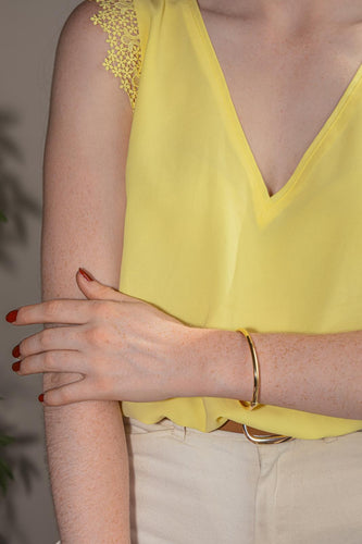 Bracelet Bracelet jonc en or jaune 750 58 Facettes 5458454RV