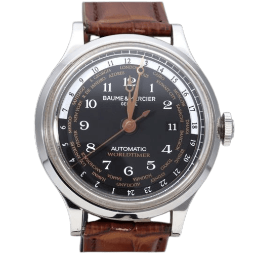 Montre Baume & Mercier - Montre Capeland automatique en acier 58 Facettes MT46076