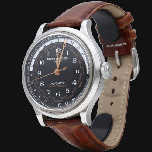 Montre Baume & Mercier - Montre Capeland automatique en acier 58 Facettes MT46076