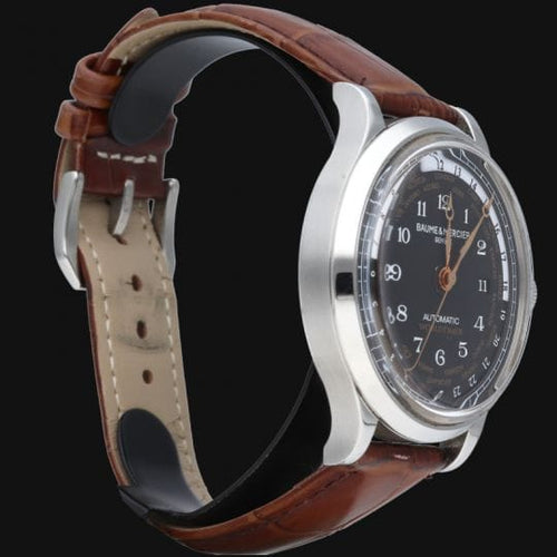 Montre Baume & Mercier - Montre Capeland automatique en acier 58 Facettes MT46076