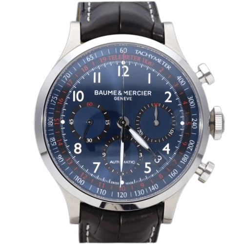 Montre Baume & Mercier - Montre Capeland en acier 58 Facettes MT46086