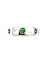 Bague 56 BVLGARI Roman Sorbet - Bague en or blanc tsavorites, saphirs et diamant 58 Facettes BVLGARI BG