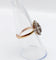 Bague 55.5 Bague marquise victorienne en or rose 18K et diamants 58 Facettes A07217
