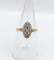Bague 55.5 Bague marquise victorienne en or rose 18K et diamants 58 Facettes A07217
