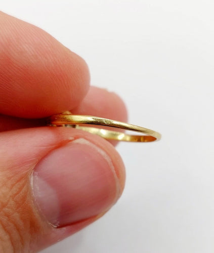 Bague 54 Bague solitaire antique en or 18k et platine, diamant taille ancienne 58 Facettes A07218