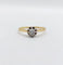Bague 54 Bague solitaire antique en or 18k et platine, diamant taille ancienne 58 Facettes A07218