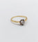 Bague 54 Bague solitaire antique en or 18k et platine, diamant taille ancienne 58 Facettes A07218