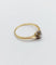 Bague 54 Bague solitaire antique en or 18k et platine, diamant taille ancienne 58 Facettes A07218