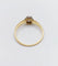 Bague 54 Bague solitaire antique en or 18k et platine, diamant taille ancienne 58 Facettes A07218