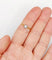 Bague 55.5 Bague solitaire antique en or 18k, diamant taille ancienne 0,20 carat 58 Facettes A07219