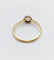 Bague 55.5 Bague solitaire antique en or 18k, diamant taille ancienne 0,20 carat 58 Facettes A07219